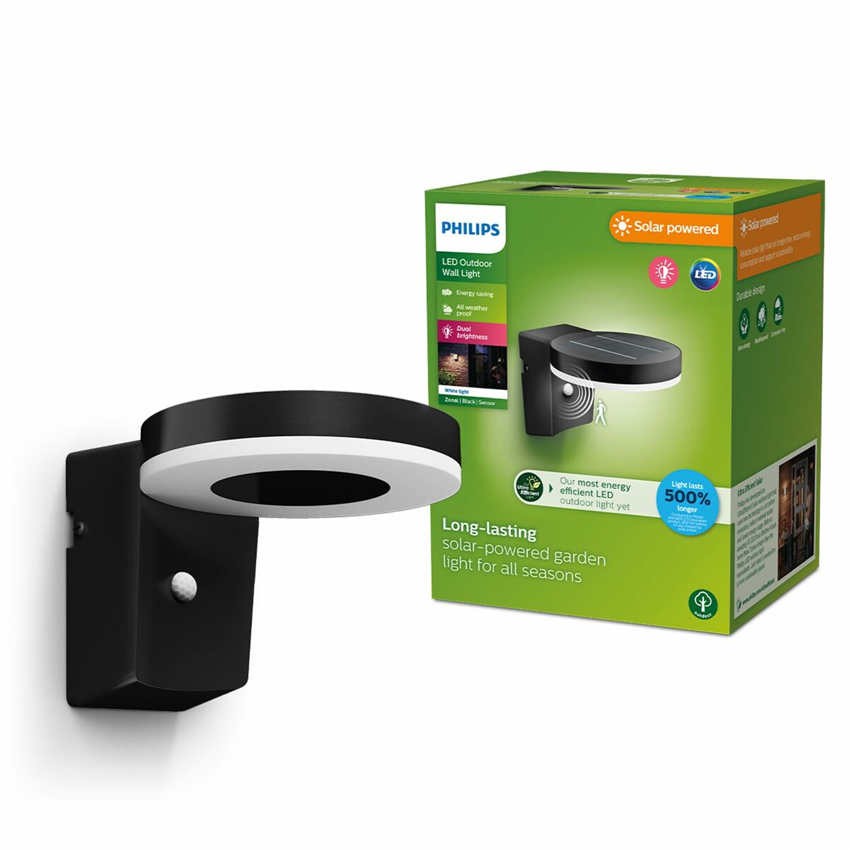 Seinavalgusti Philips 1,3 W 250 Lm Solaar Ringjas (3000 K)
